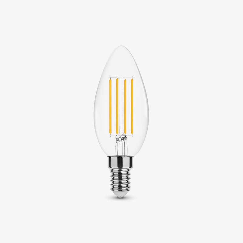 Filament LED žarulja E14 4W svijeća C35