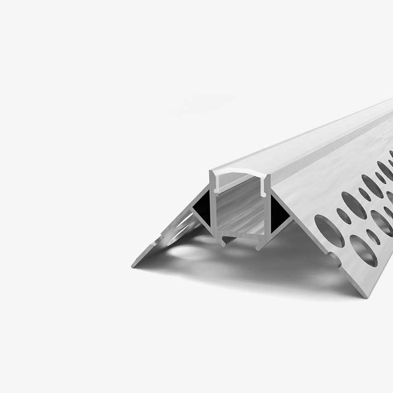 Kutni aluminijski profil za LED traku 15x23.5x28 mm - Knauf ugradnja vanjski kut
