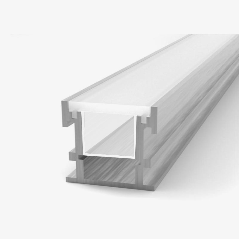 Podni ugradbeni aluminijski profil za LED traku opalno bijeli difuzor 29.8 x 20.0 mm