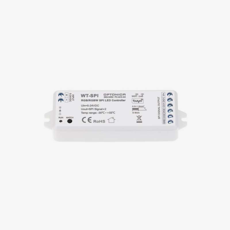 Smart zonski SPI Tuya kontroler za digitalne RGB i RGBW LED trake 5-24V